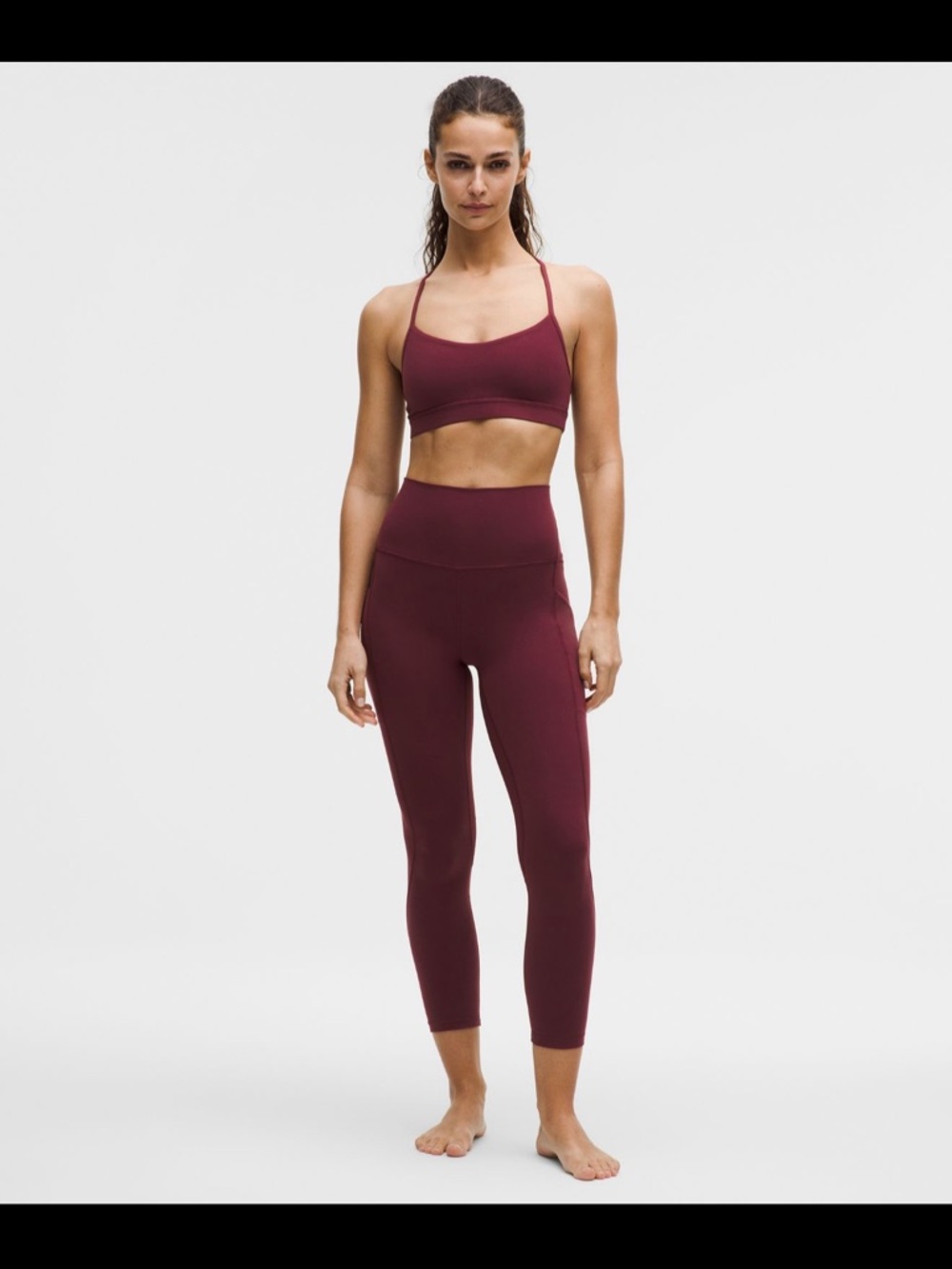 Lululemon Align  Burgundy High-Rise Leggings size 4, 27 inch length